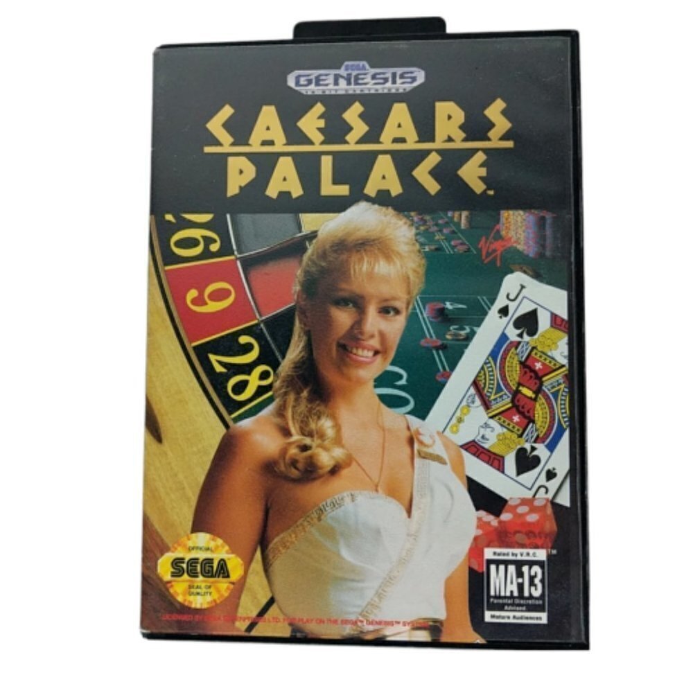 Caesars Palace Sega Genesis 1993 Game Case Manual